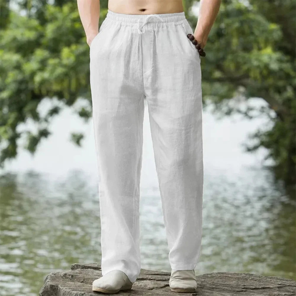 Summer Linen Jogger Pants