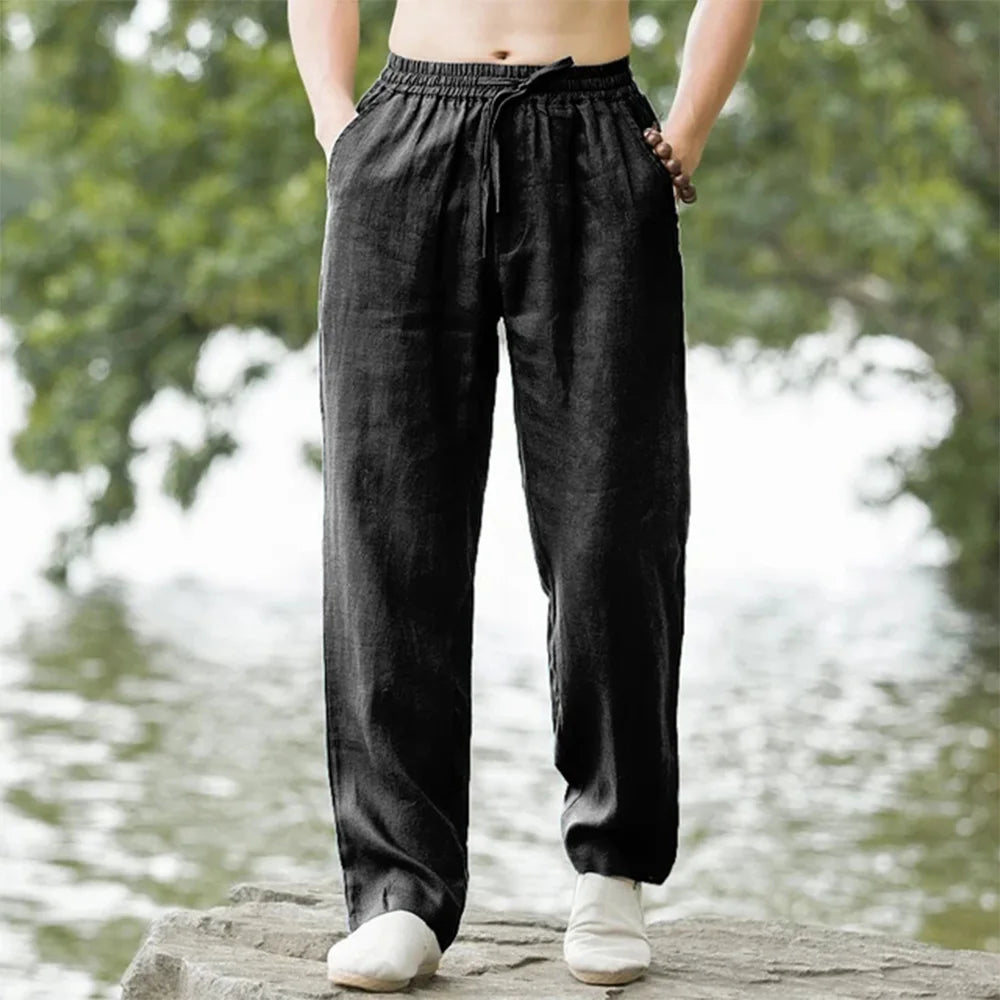 Summer Linen Jogger Pants