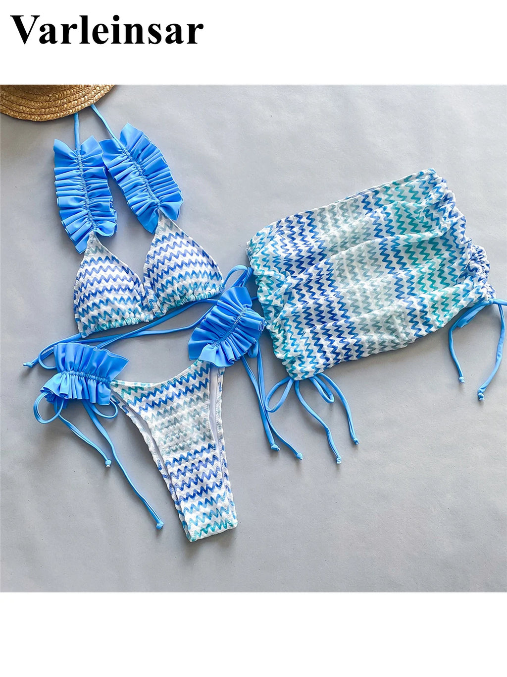 Piece Ruffle Bikini Set