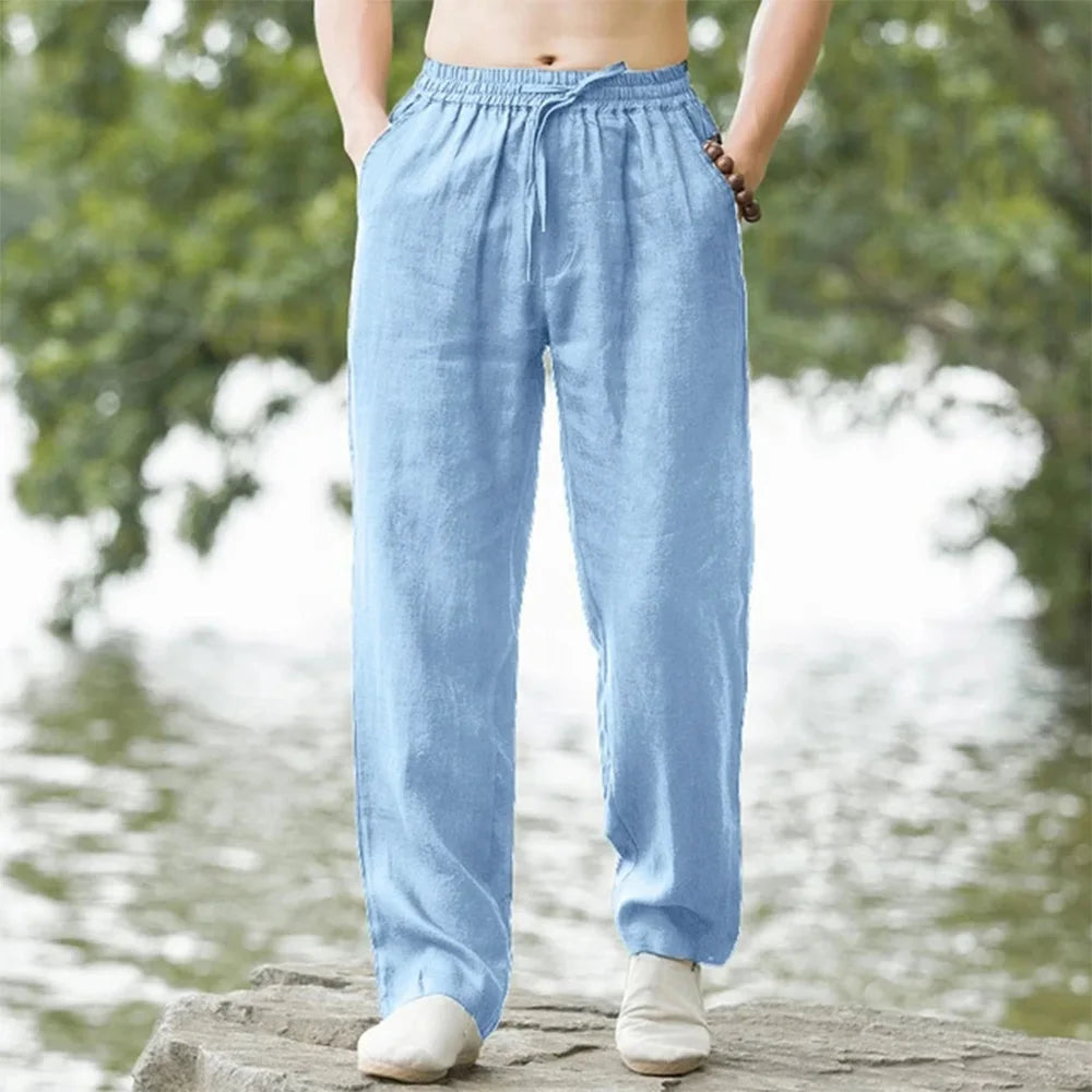Summer Linen Jogger Pants