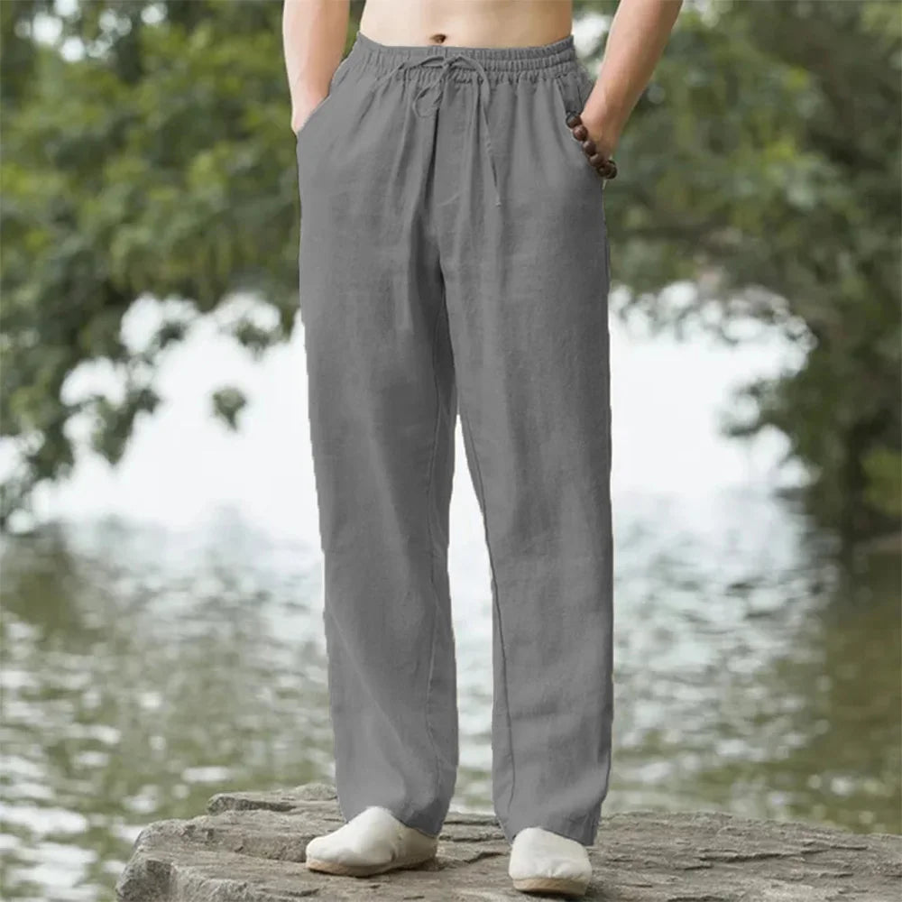 Summer Linen Jogger Pants